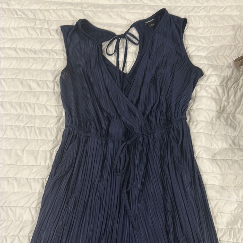 Navy Sleeveless Jumpsuit